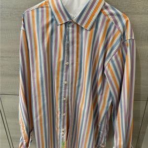 ROBERT GRAHAM men’s long sleeve shirt . Large size .
